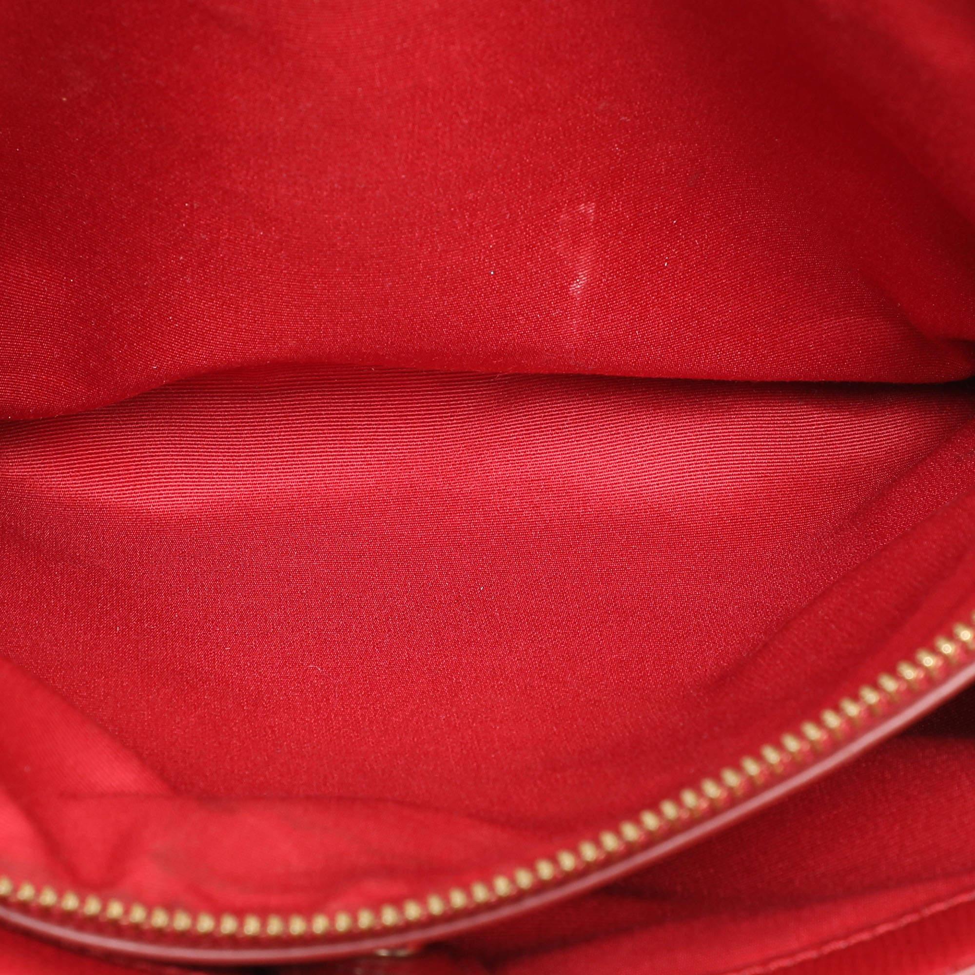 Coach Red Leather Christie Top Zip Satchel For Sale 5
