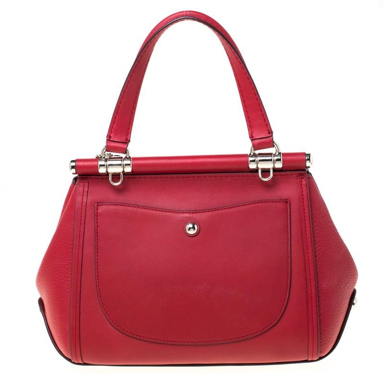 Coach Red Leather Drifter Carryall In Mixed Top Handle Bag For Sale at ...