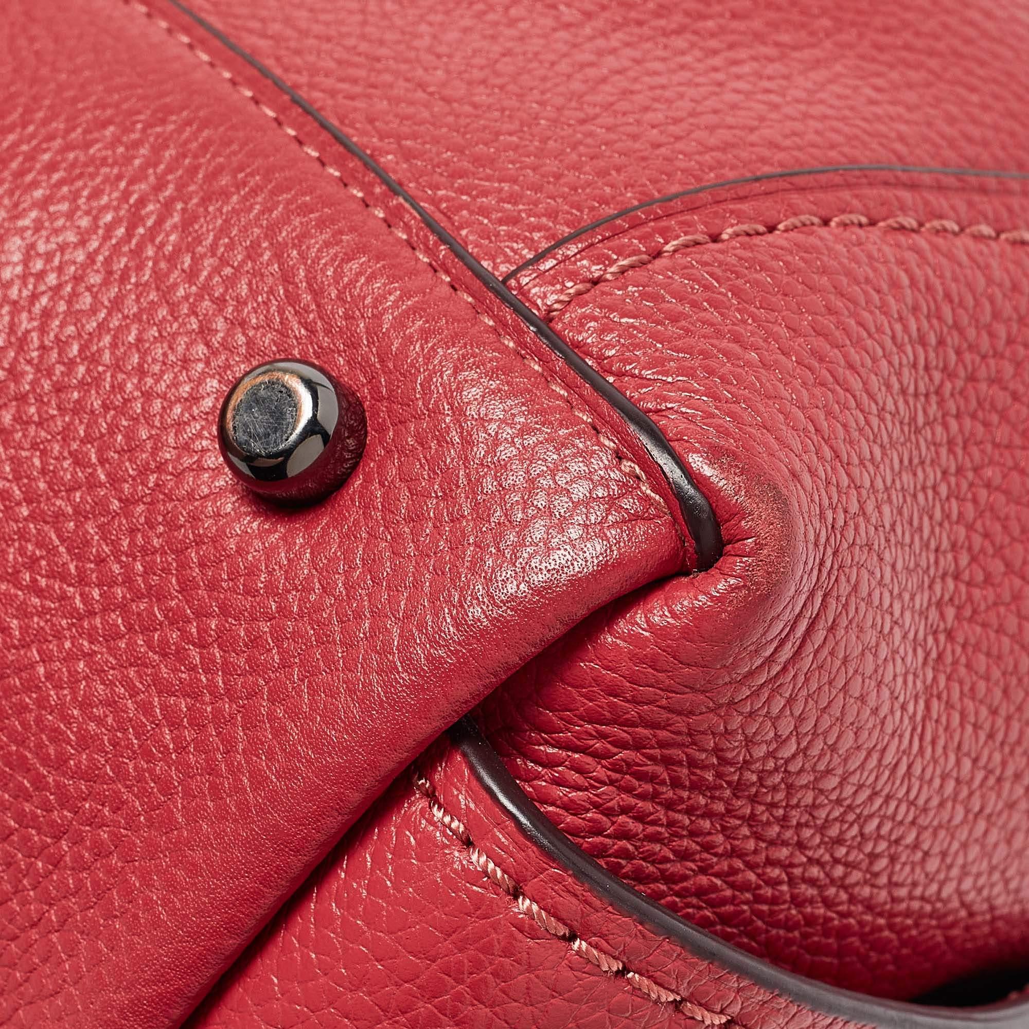 Coach Red Leather Edie 31 Shoulder Bag 1