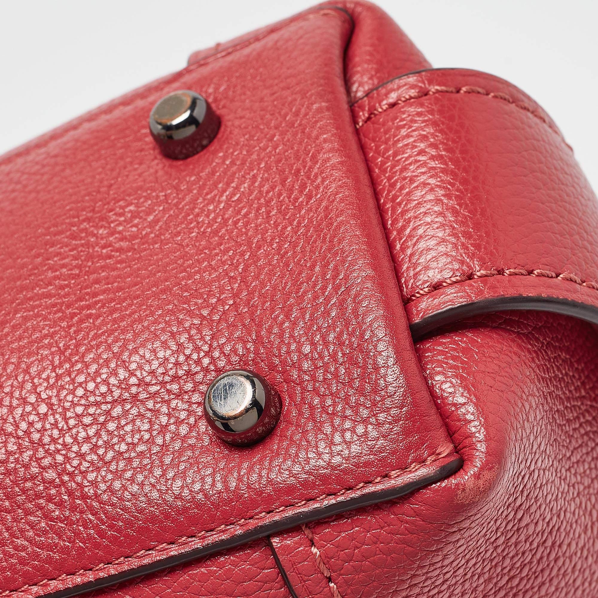 Coach Red Leather Edie 31 Shoulder Bag 2