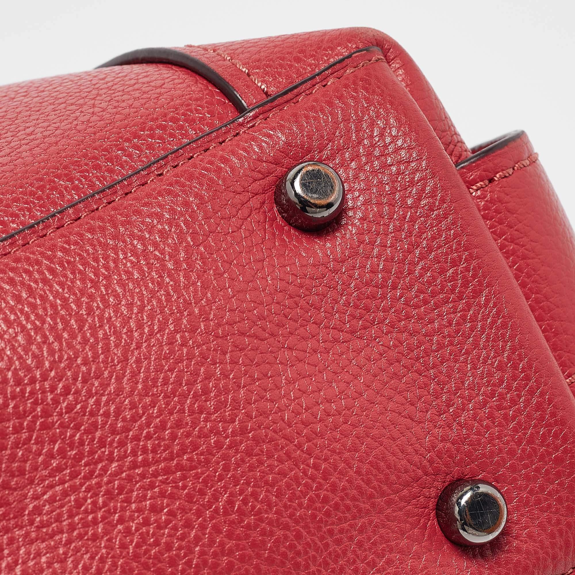 Coach Red Leather Edie 31 Shoulder Bag 3