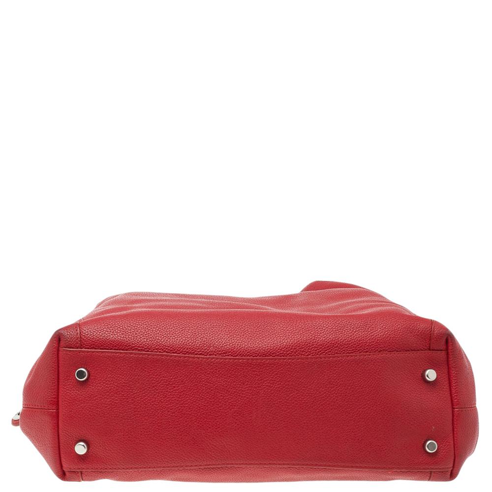 red coach bag