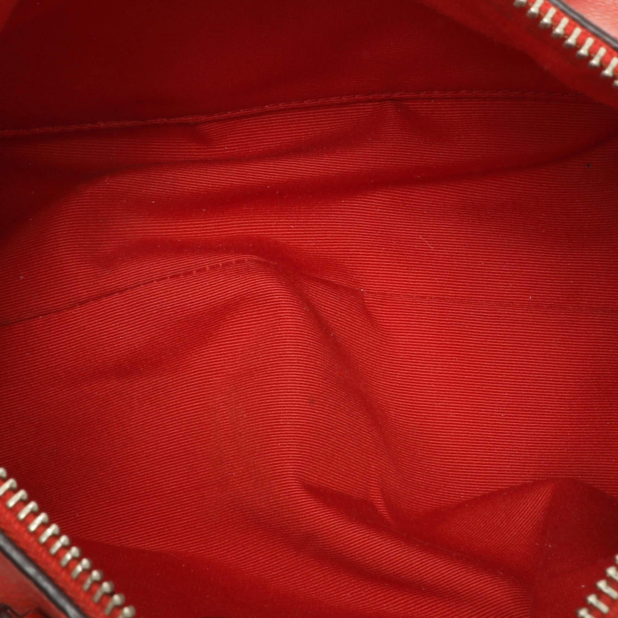 Coach Red Printed Leather Bennett Satchel For Sale 3
