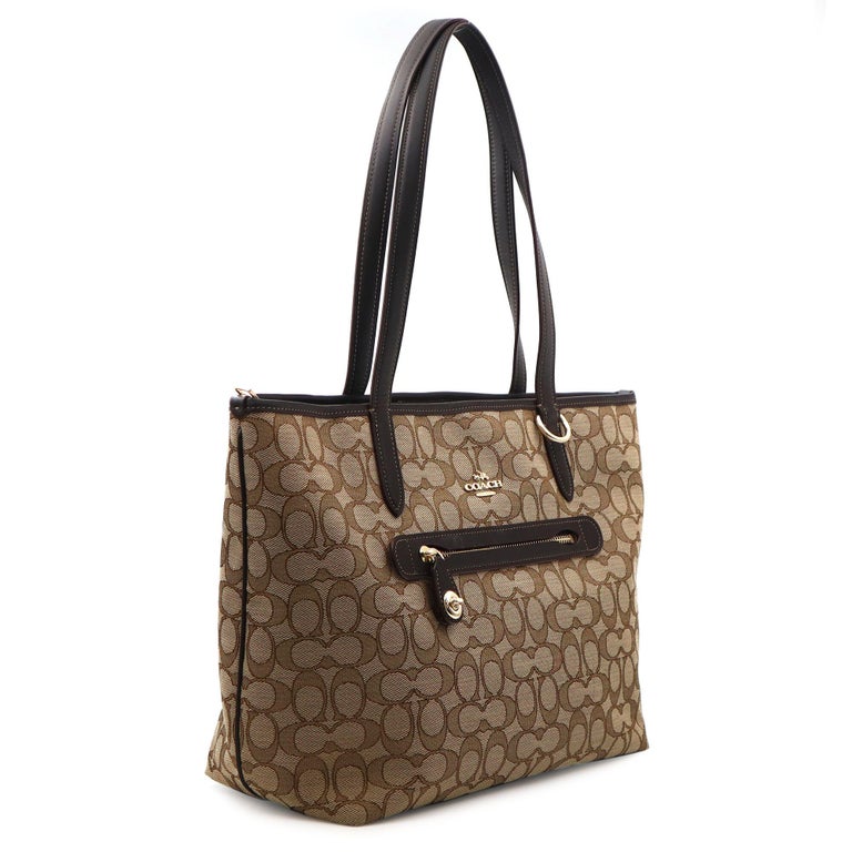 Coach Signature Taylor Women's Brown Tote 37229 LIC7C at 1stDibs
