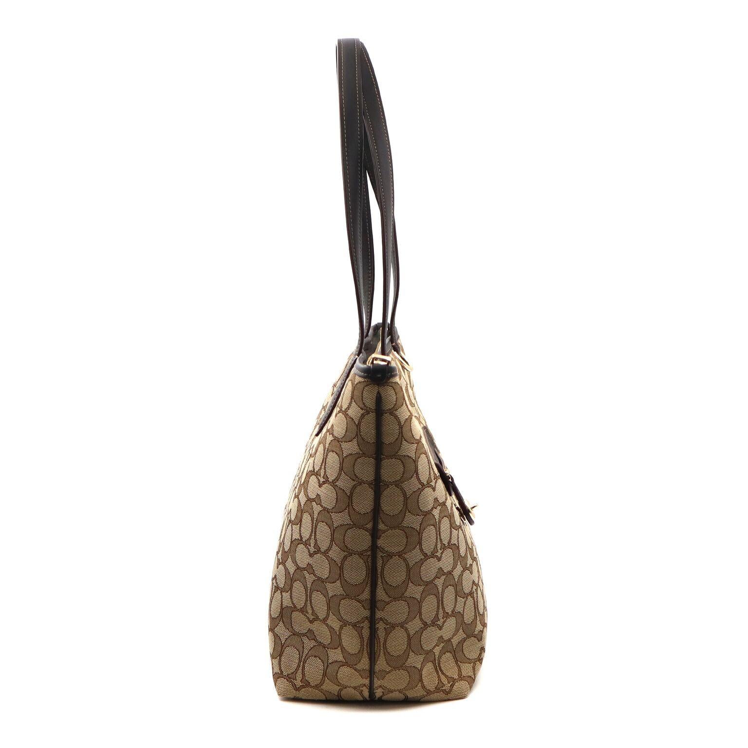 Coach Signature Taylor Women's Brown Tote 37229 LIC7C 5
