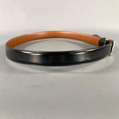 COACH Size 38 Black Solid Leather Belt