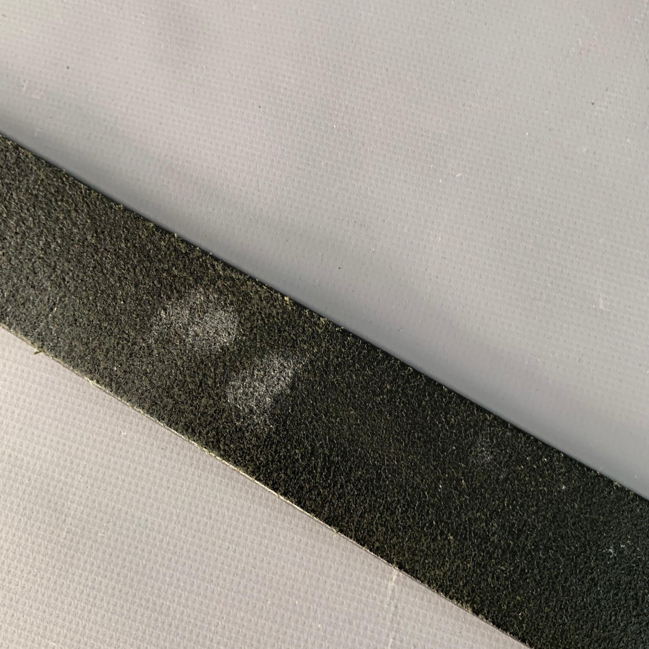 Cintura in pelle nera e argento COACH taglia M in vendita 2