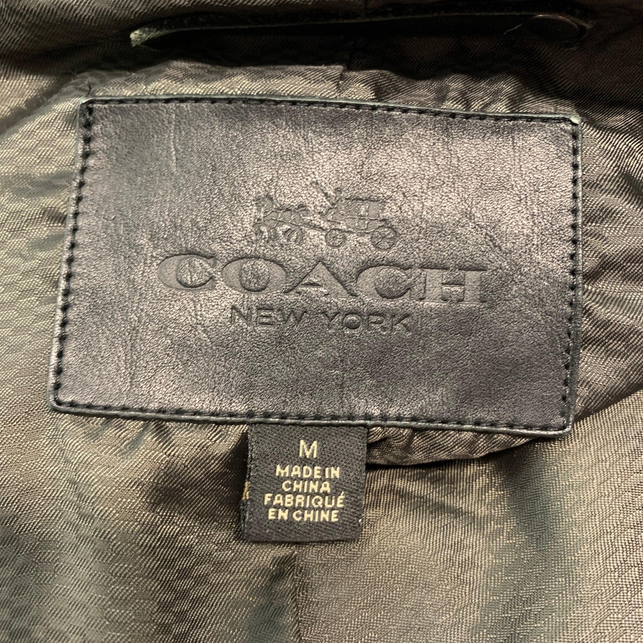 COACH Size M Green Olive Windbreaker Jacket For Sale 3