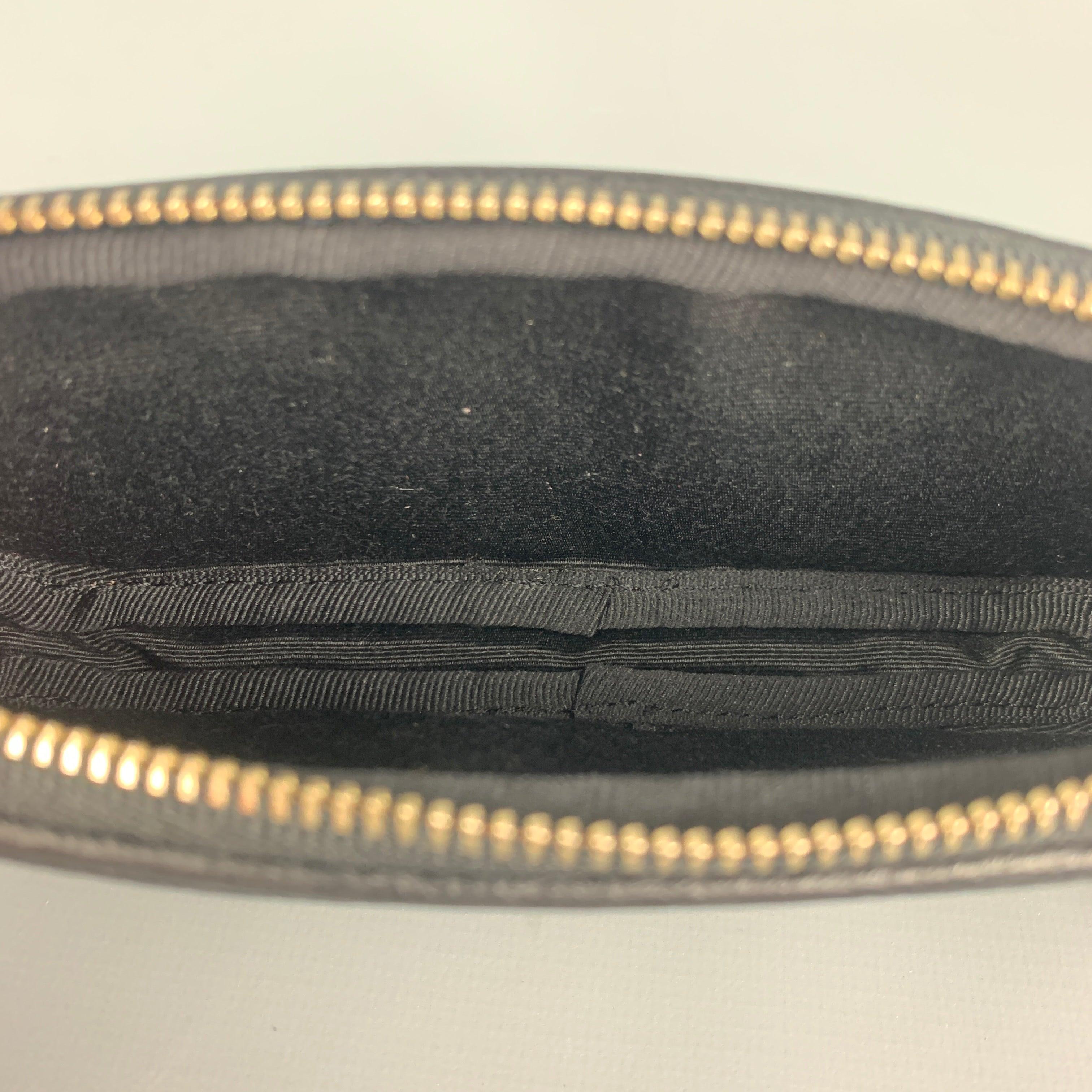 COACH Size One Size Black Leather Coin Purse In Good Condition In San Francisco, CA