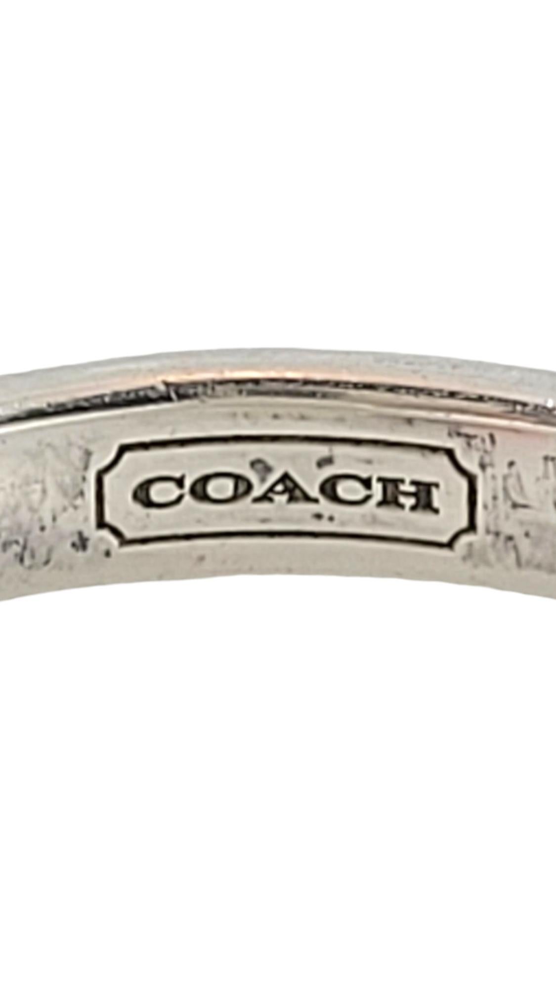 COACH Anello a cuore in argento sterling misura 7,25 #18043 in vendita 2