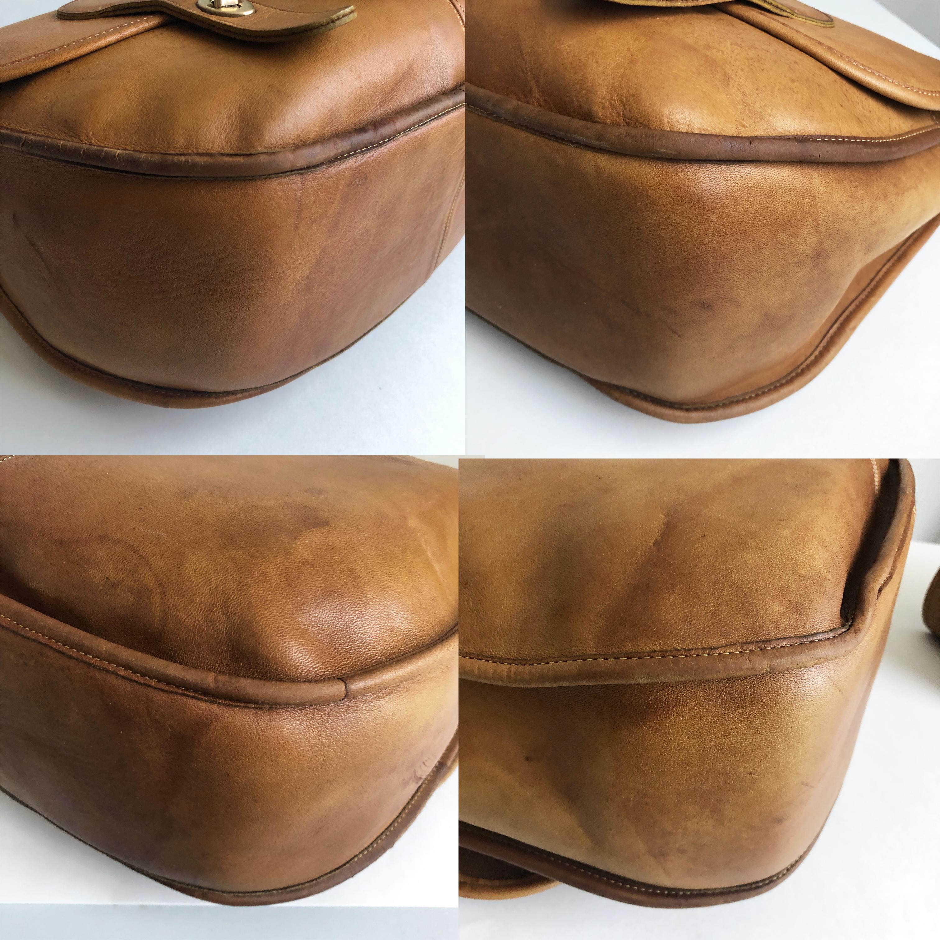 Coach Swag Bag Bonnie Cashin Large Leather Messenger Vintage 60s NYC Bag Rare 6