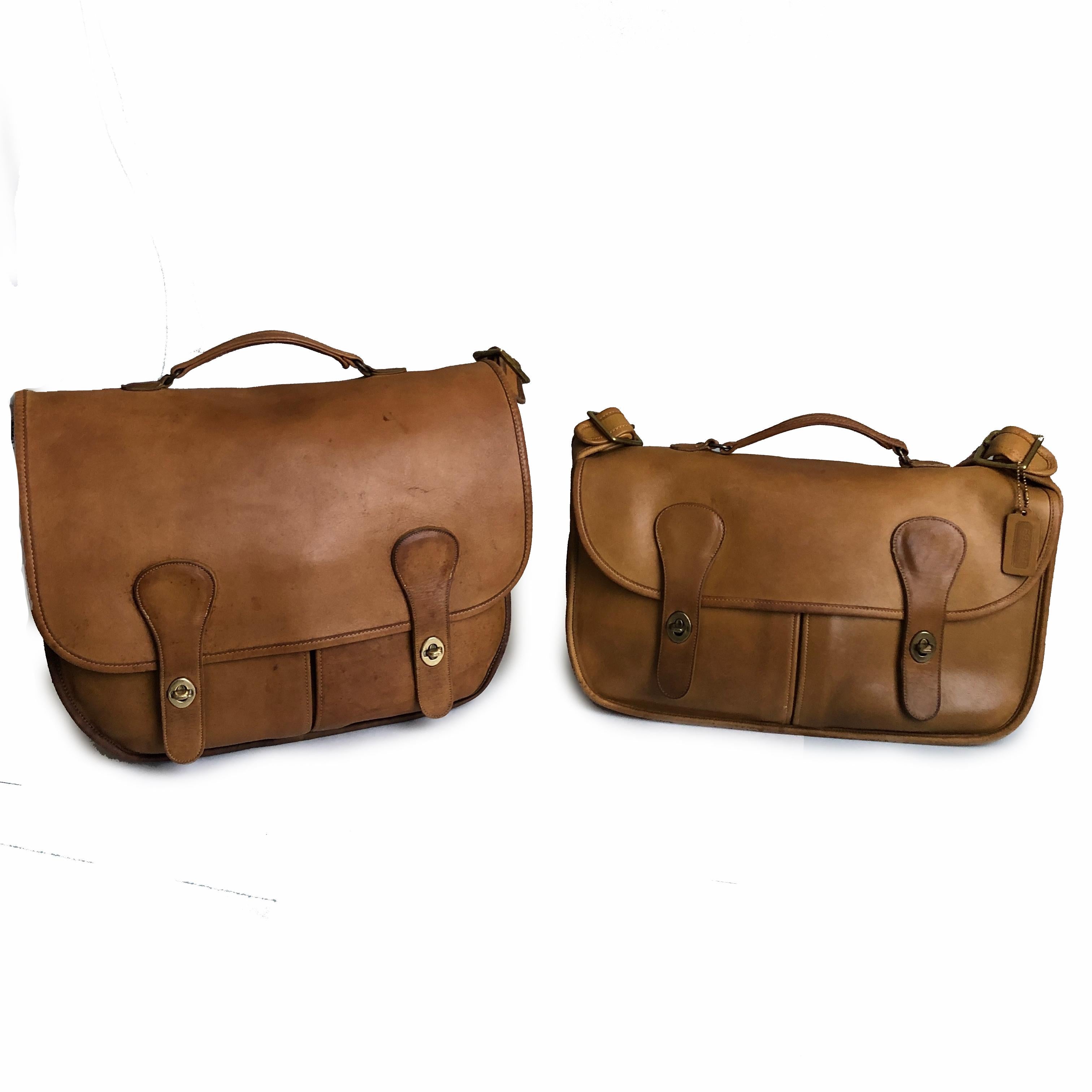 Coach Swag Bag Bonnie Cashin Large Leather Messenger Vintage 60s NYC Bag Rare 4
