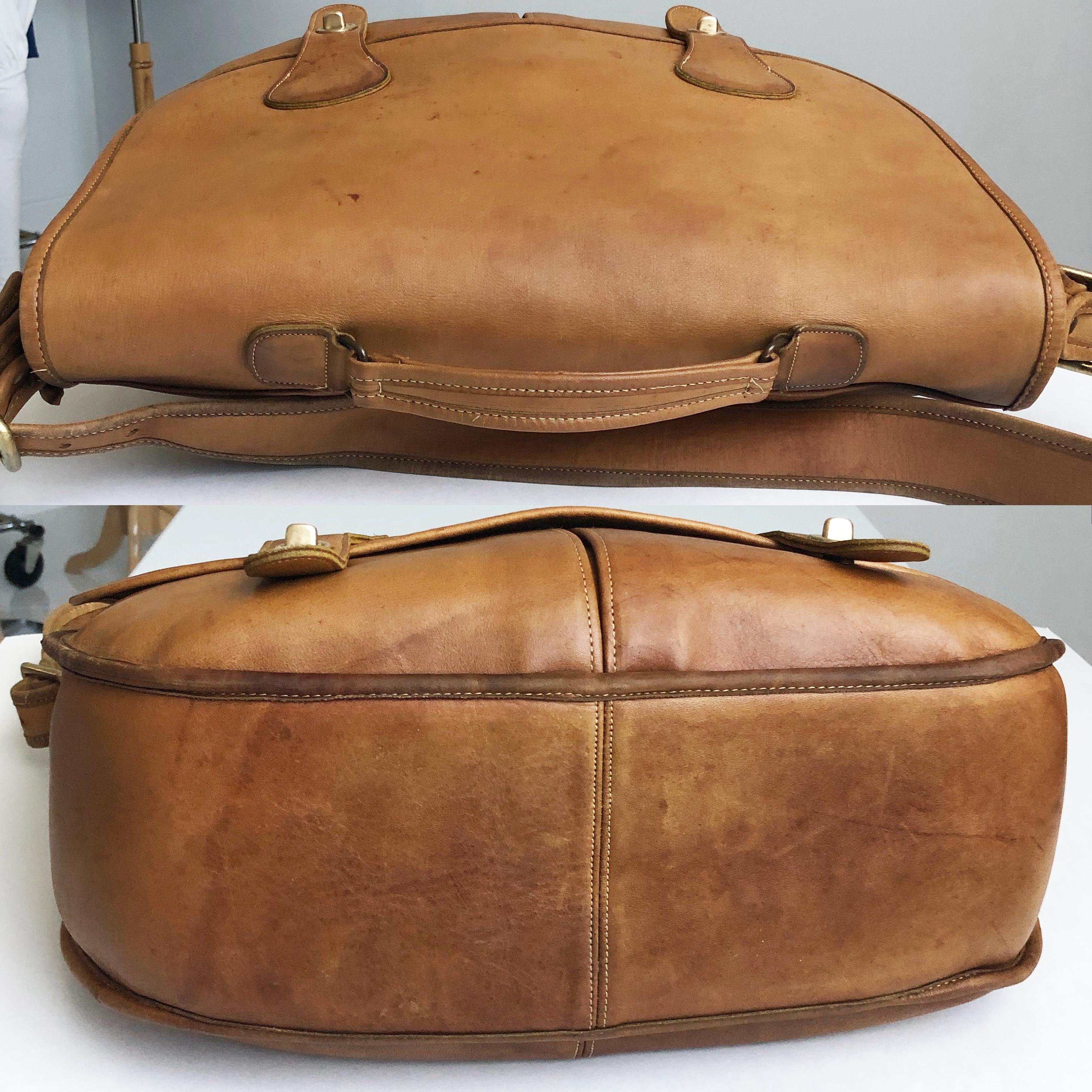 Women's or Men's Coach Swag Bag Bonnie Cashin Large Leather Messenger Vintage 60s NYC Bag Rare