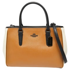 Coach Tri-Color Leather Surrey Carryall Tote