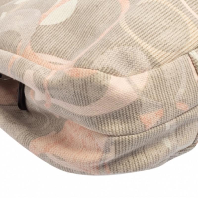 Women's Coach Tri Color Signature Fabric and Leather Hobo For Sale