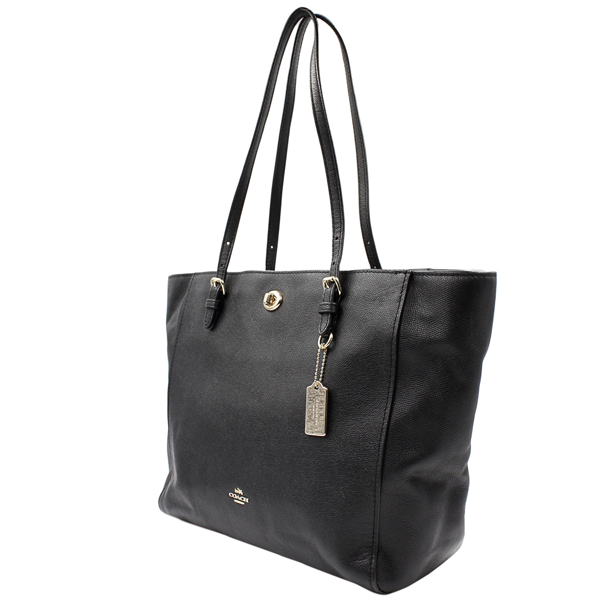 coach black tote