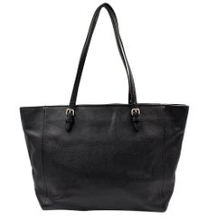 Coach Turnlock Crossgrain Leder Schwarz Tote Damen Tasche 37142