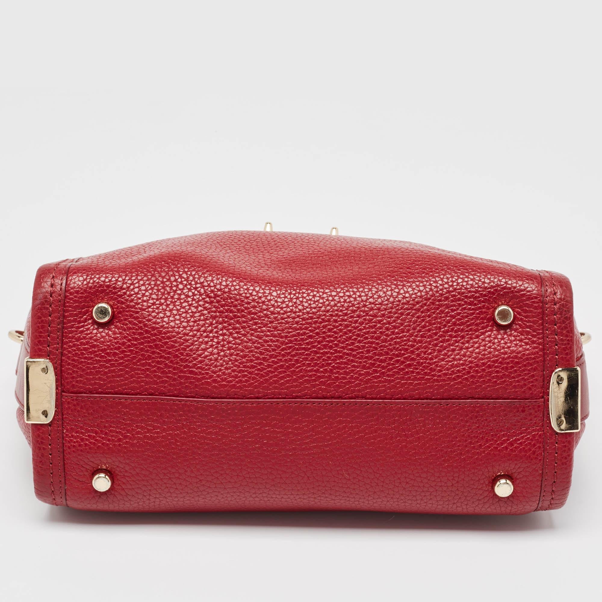 Coach Two Tone Red Leather Swagger 27 Carryall Tote 5