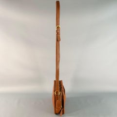 COACH Vintage One Size Brown Camel Leather Crossbody Handbag