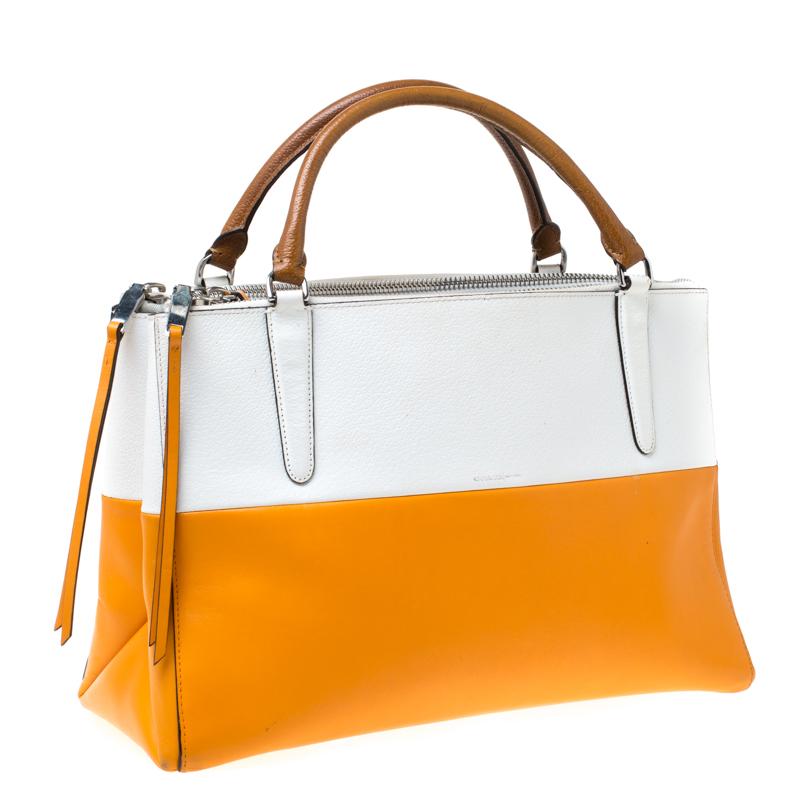 orange coach tote