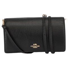 Coach Women's Black Hayden Foldover Crossbody Clutch Bag