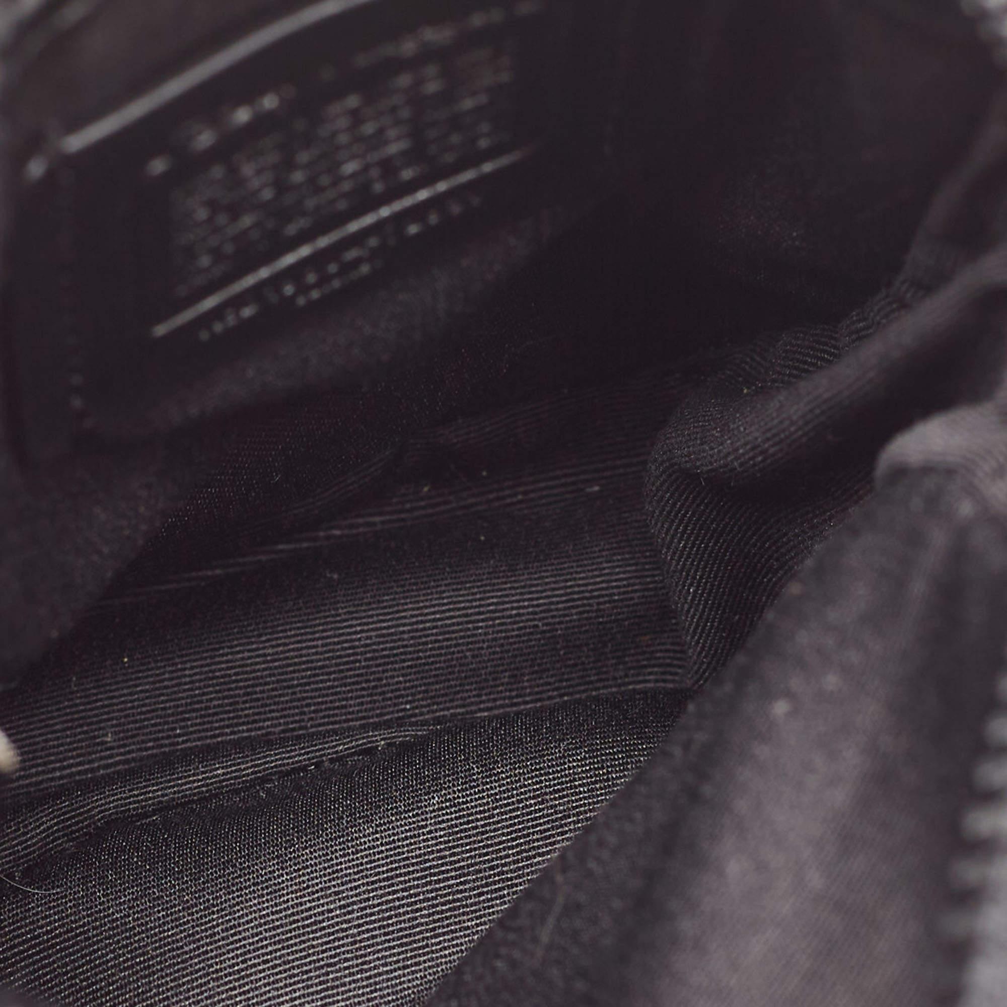Coach X Disney Black/Beige Signature Coated Canvas and Leather Crossbody Bag 3