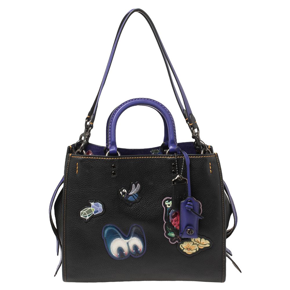 Coach x Disney Black/Purple Dark Fairy Tale Snow White Tote