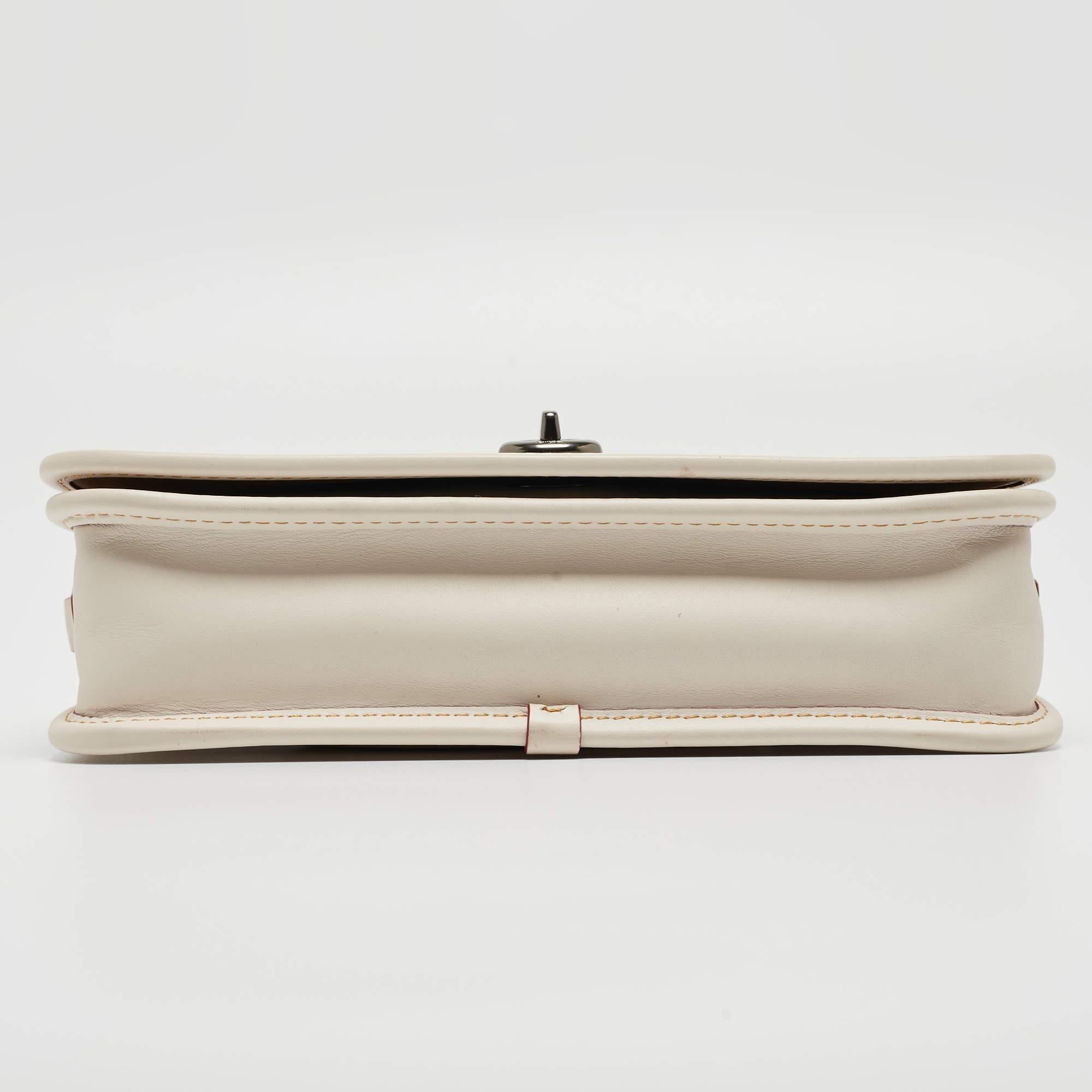 Coach x Disney Mickey Off White Leather Penny Crossbody Bag 3