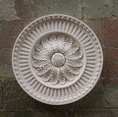 Rondelle décorative en plâtre d'acanthe