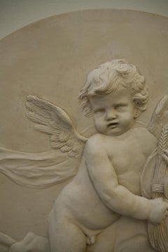 Plaster Roundel Depicting Summer from The Four Seasons Set