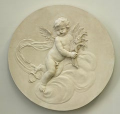 Plaster Roundel Depicting Summer from The Four Seasons Set