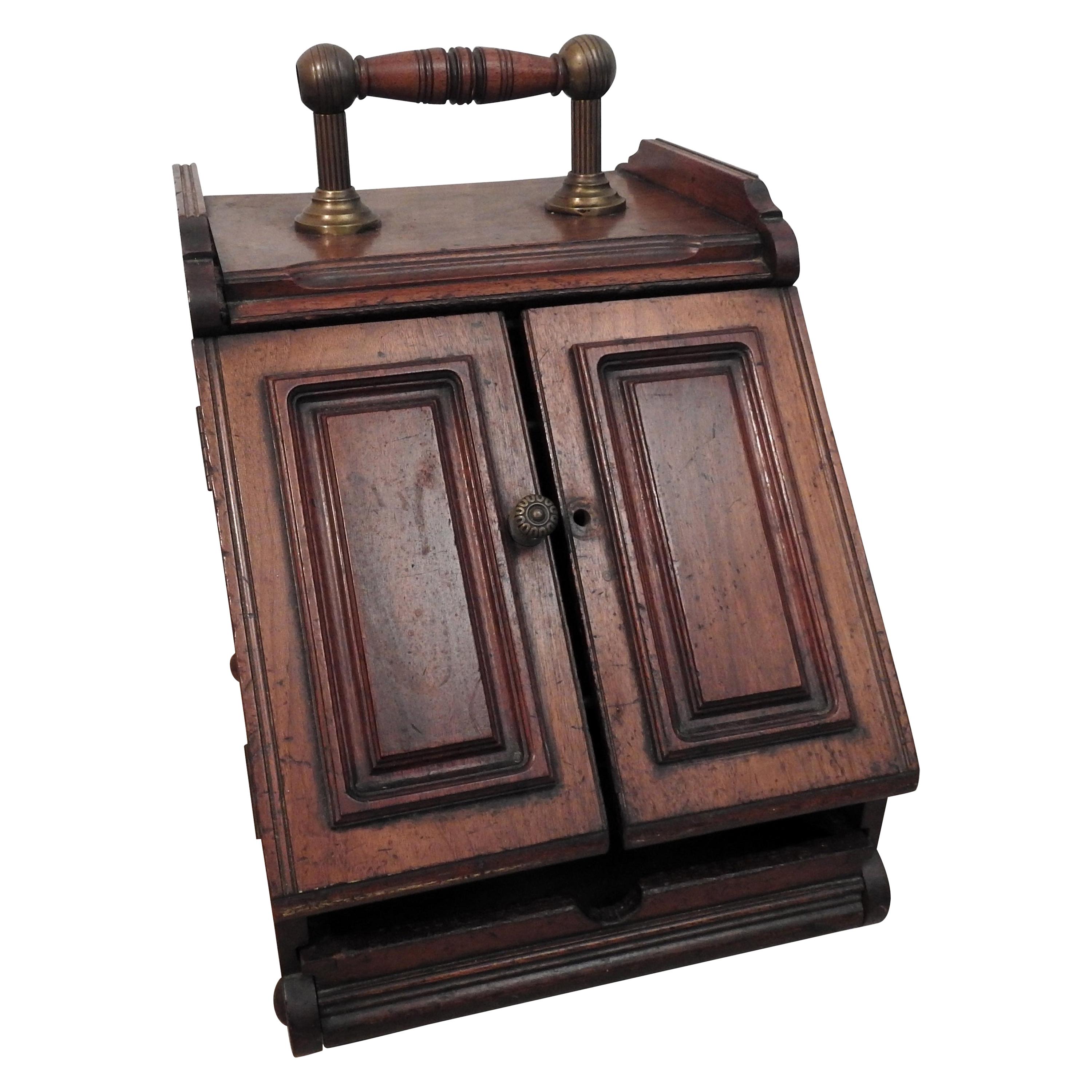 Coal Bucket Walnut Victorian, 19th Century For Sale