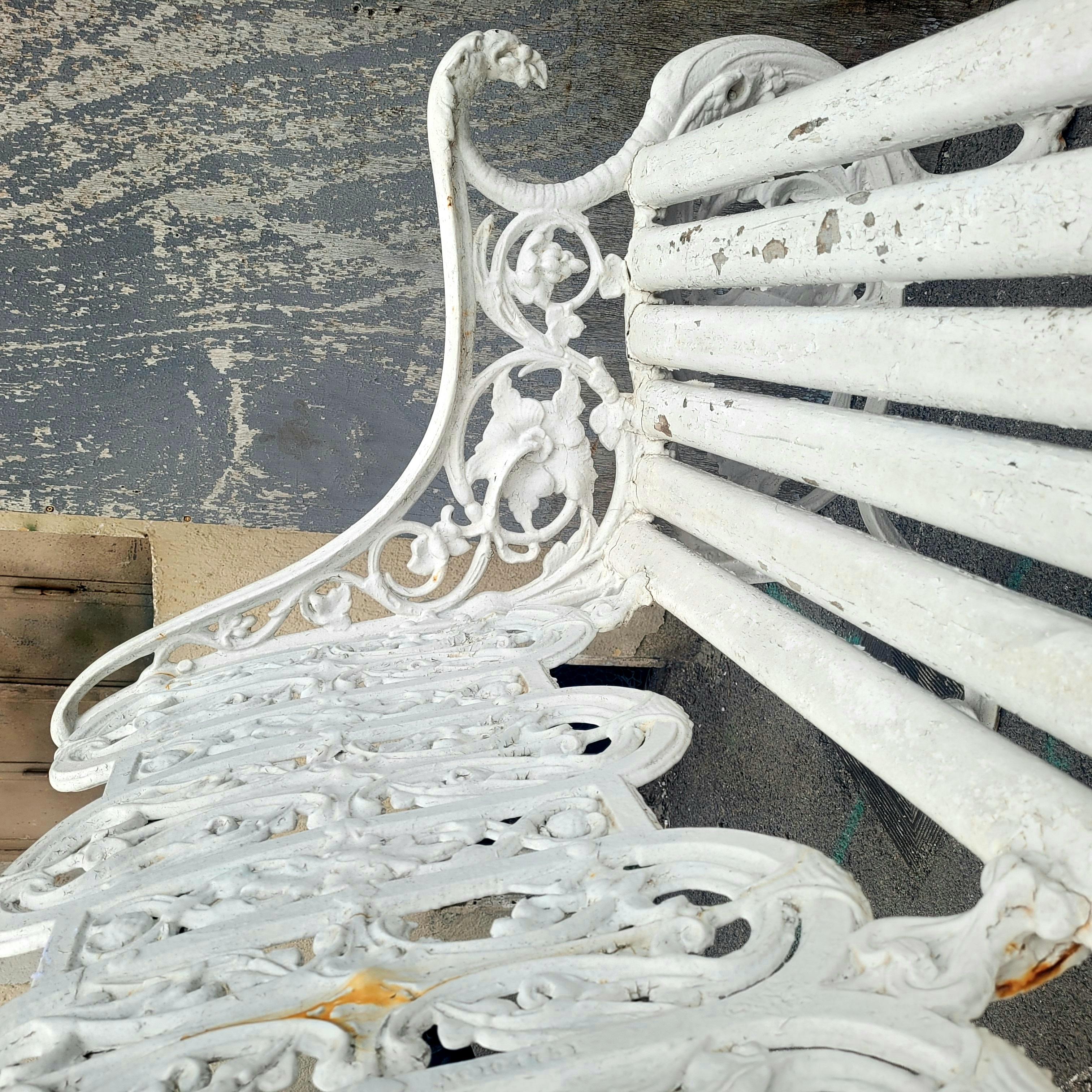 Coalbrookdale, Cast Iron Bench, 19th Century For Sale 6