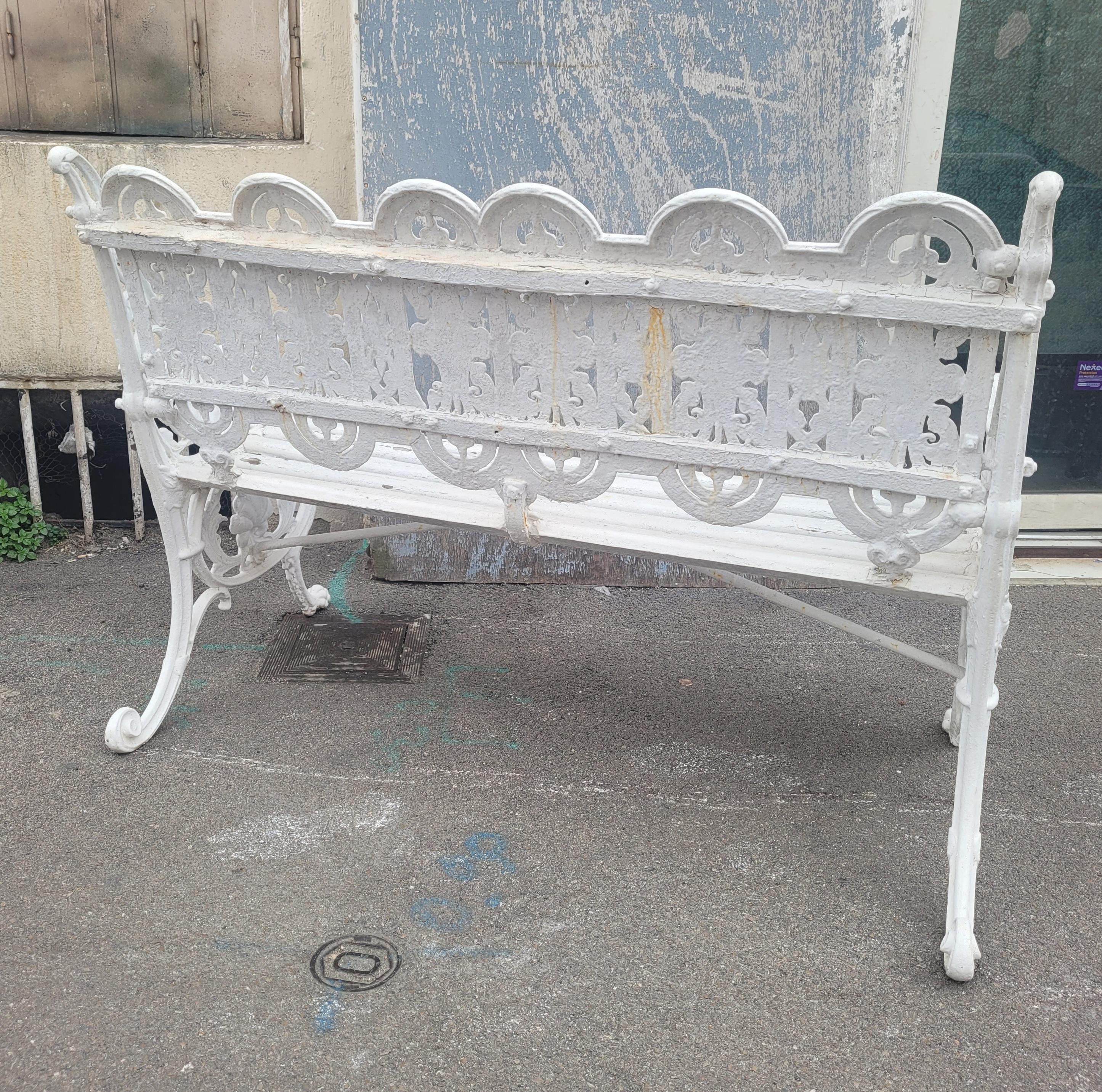 Coalbrookdale, Cast Iron Bench, 19th Century For Sale 15
