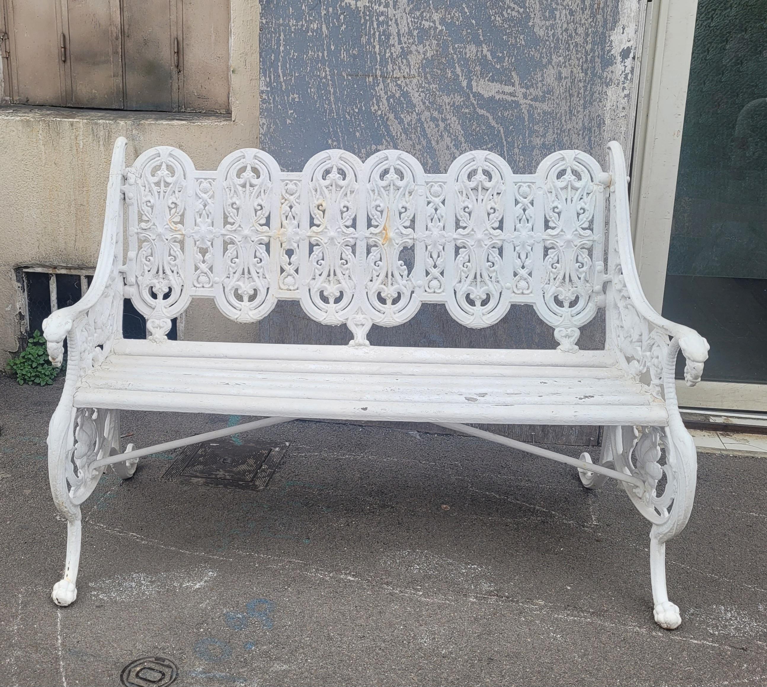 Coalbrookdale, Cast Iron Bench, 19th Century For Sale 4