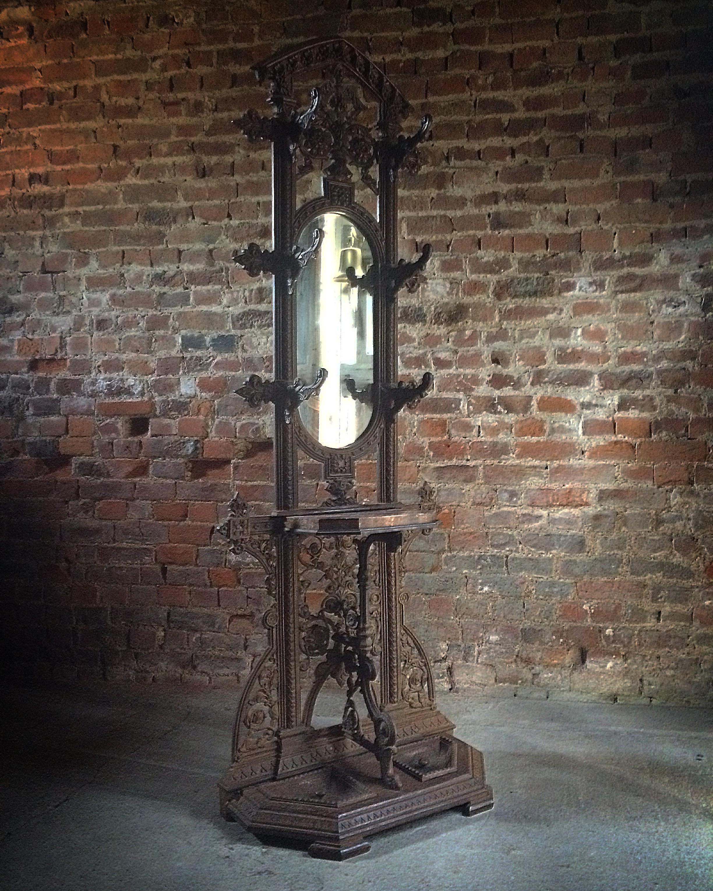 Coalbrookdale Hall Stand Cast Iron 19th Century Victorian, circa 1850 2