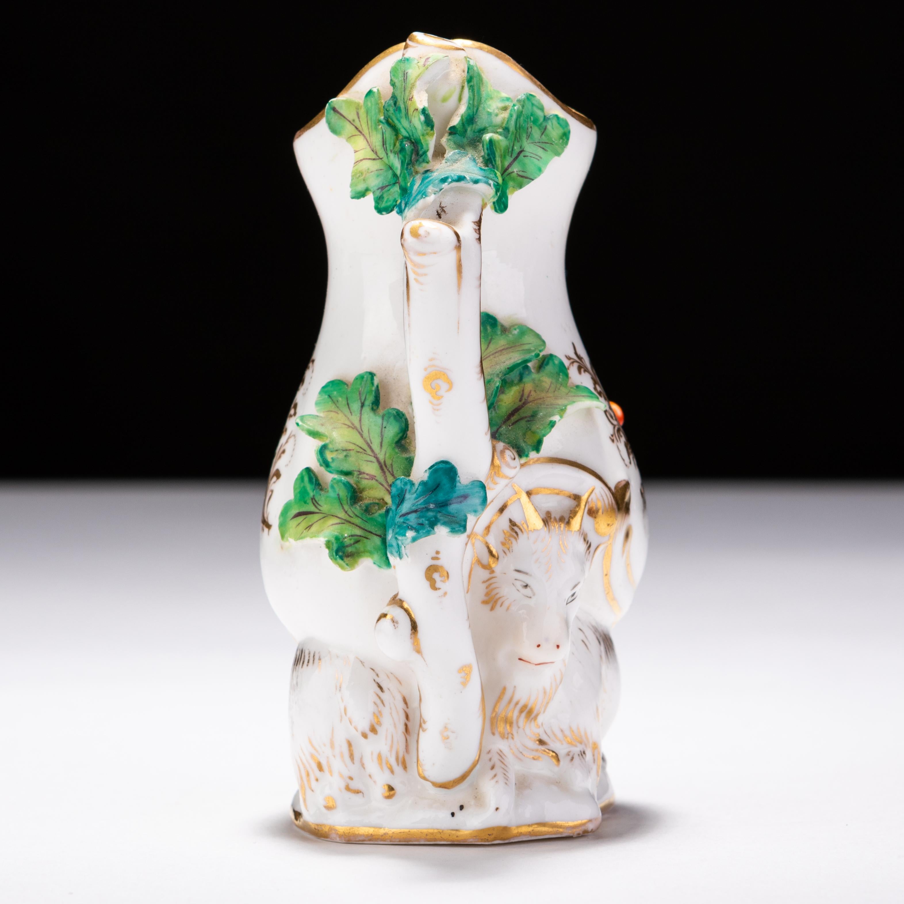 Pichet à chèvre en porcelaine de Coalbrookdale du 18ème siècle Jug 
Très bon état.
D'une collection privée
Expédition internationale gratuite