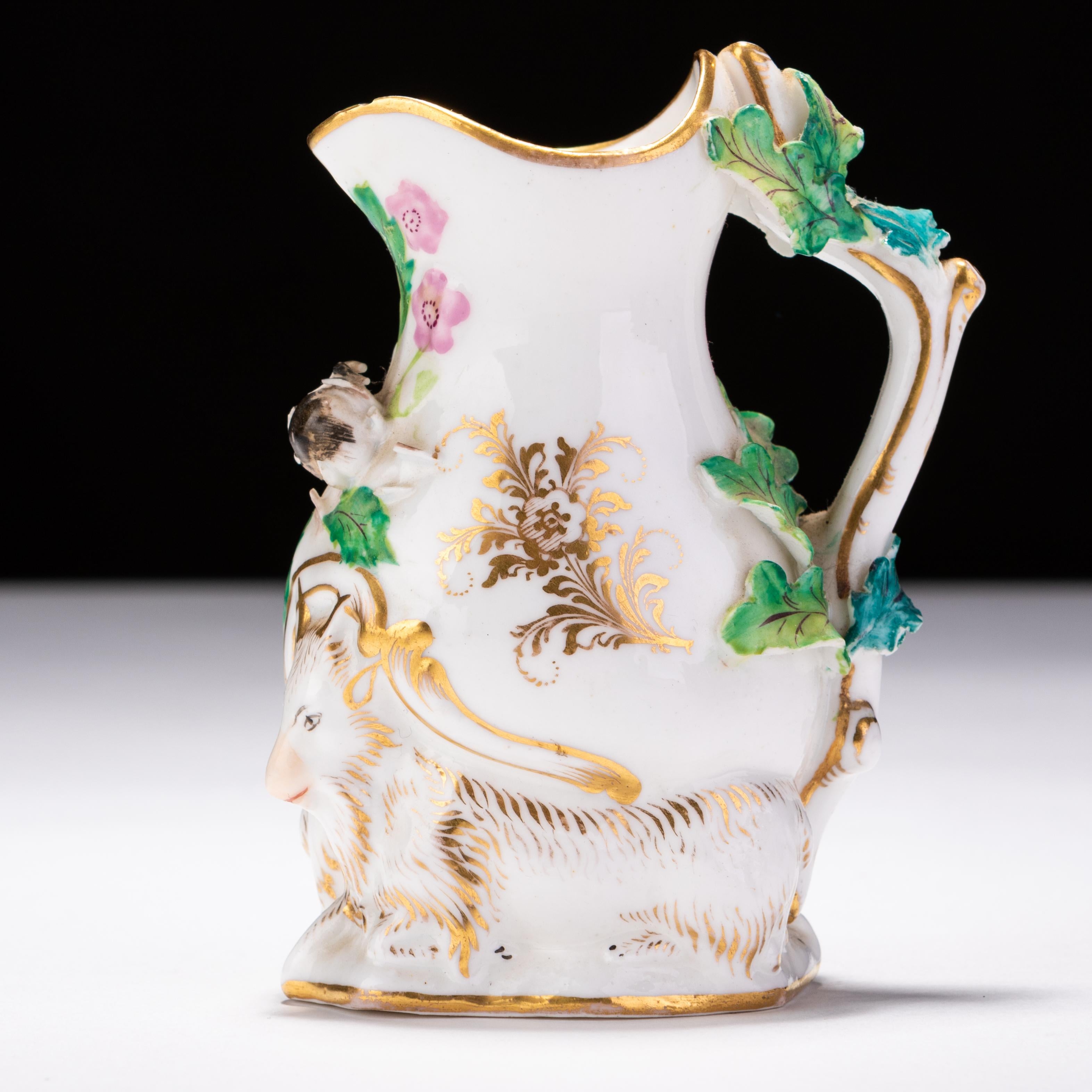 Pichet à chèvre en porcelaine de Coalbrookdale du 18ème siècle Jug Bon état à Nottingham, GB