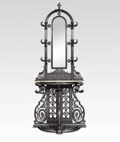 Coalbrookdale Style Cast Iron Hall Stand