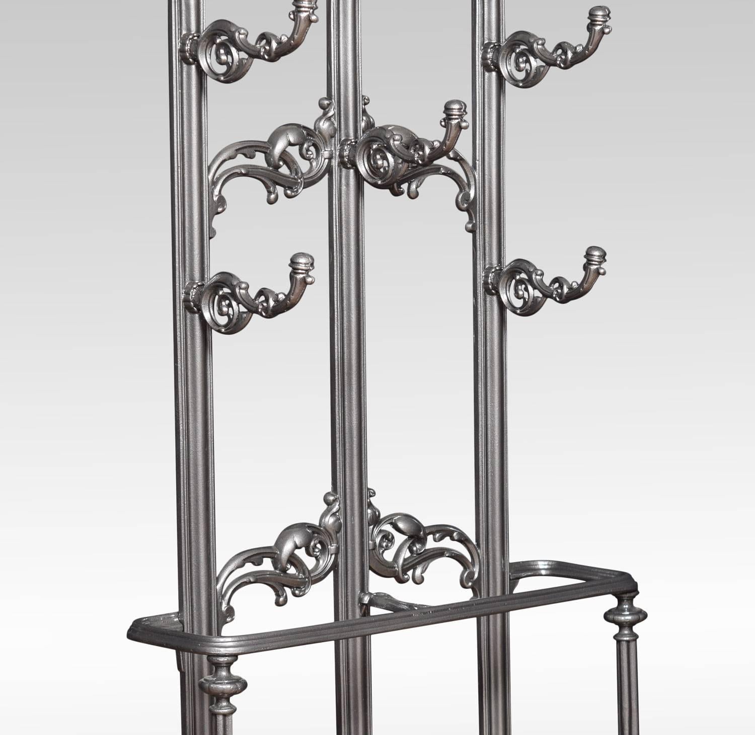 Coalbrookdale Style Cast Iron Hall Stand In Excellent Condition In Cheshire, GB