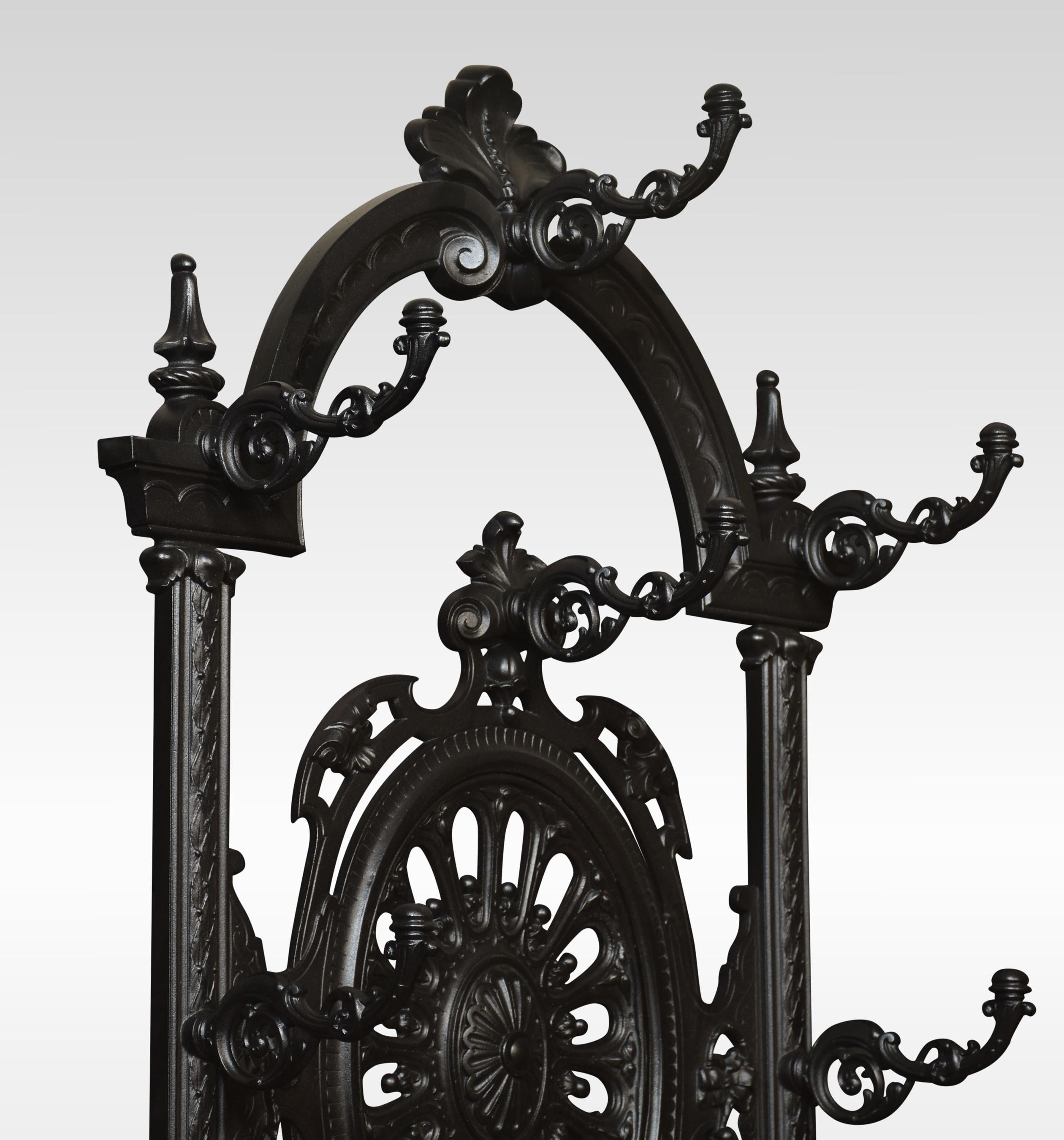 Coalbrookdale style cast iron hall stand For Sale 1