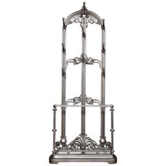 Antique Coalbrookdale Style Cast Iron Hall Stand