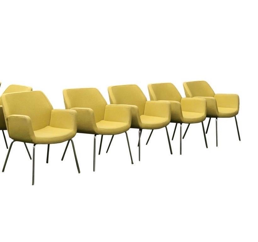 Mid-Century Modern Coalesse Bindu Dining Chairs Designed by Brian Kane Set of Eight Midcentury