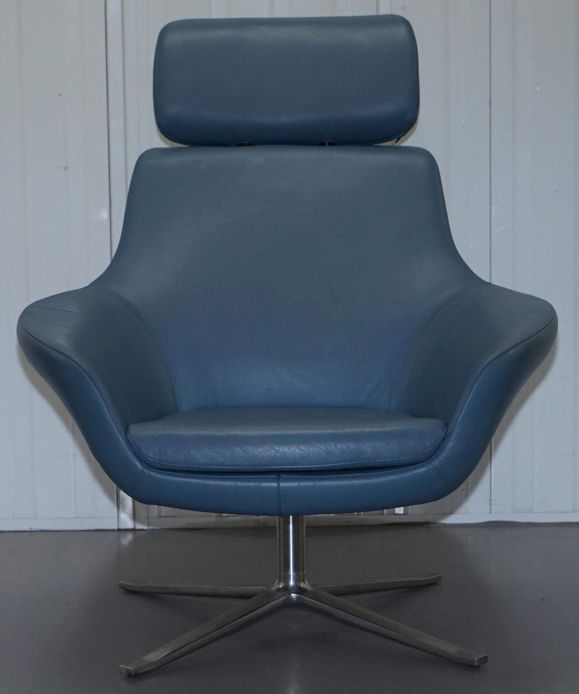 Coalesse Bob Lounge Leather Armchairs Pair, Exclusive by Pearson Lloyd 4