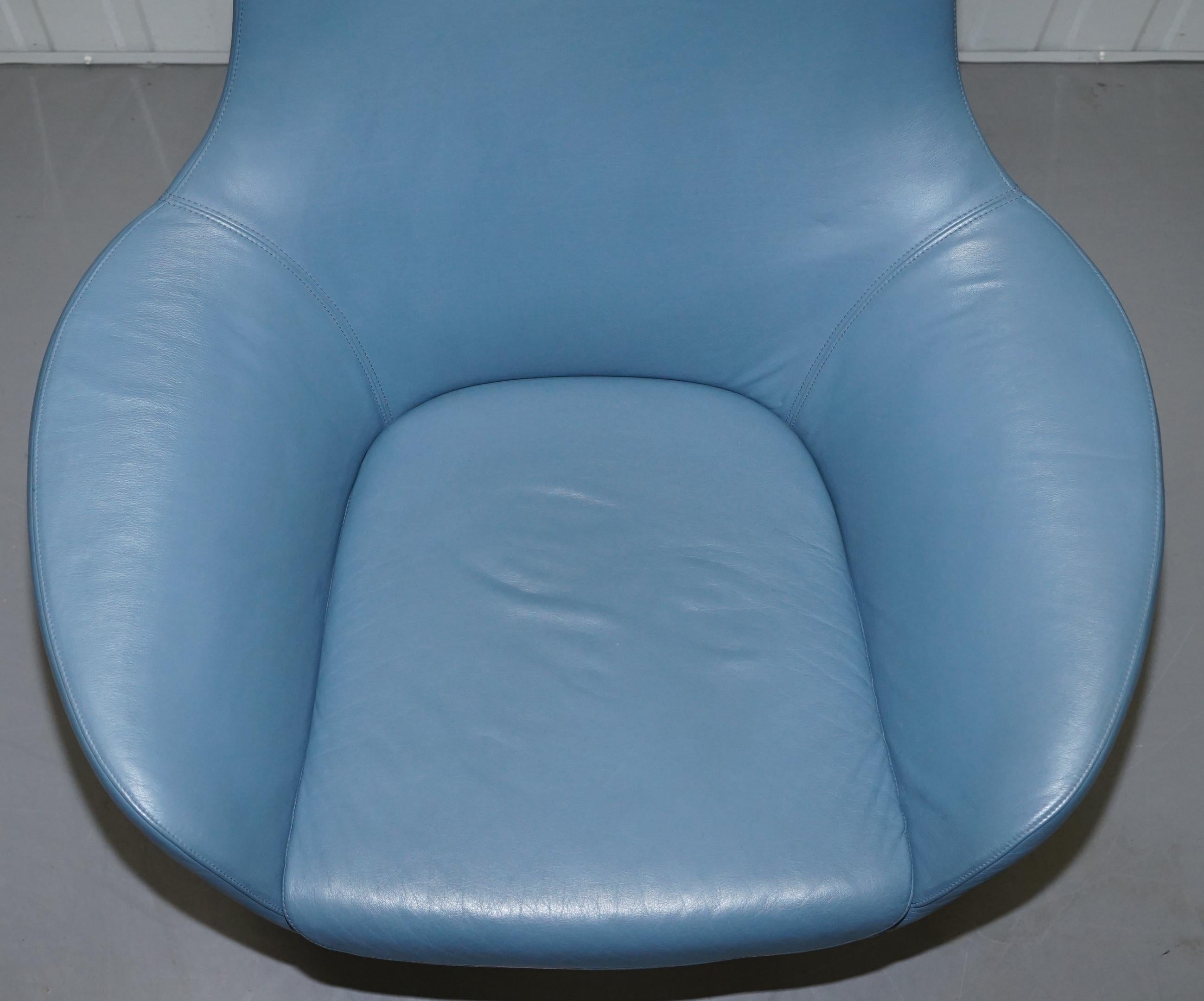 Coalesse Bob Lounge Leather Armchairs Pair, Exclusive by Pearson Lloyd 6