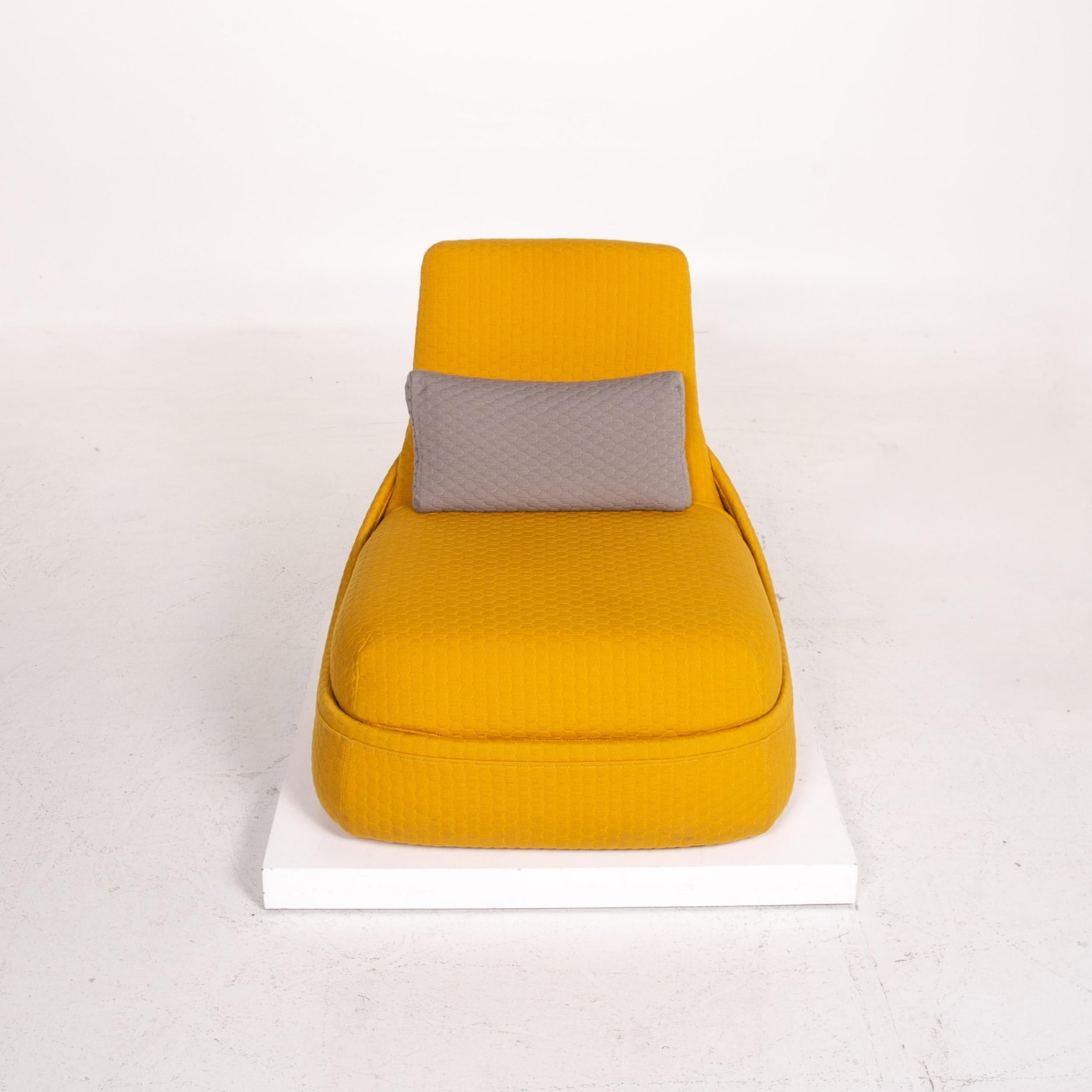 Contemporary Coalesse Hosu Fabric Armchair Yellow Patricia Urquiola For Sale