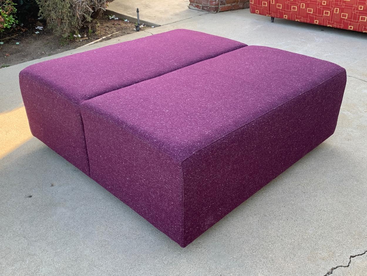 Beautiful ottoman designed and manufactured in the USA by Steelcase and part of the Coalesse collection.

The piece is new out of the box and in excellent condition.

Measurements:
44 inches square x 16.50 inches high.