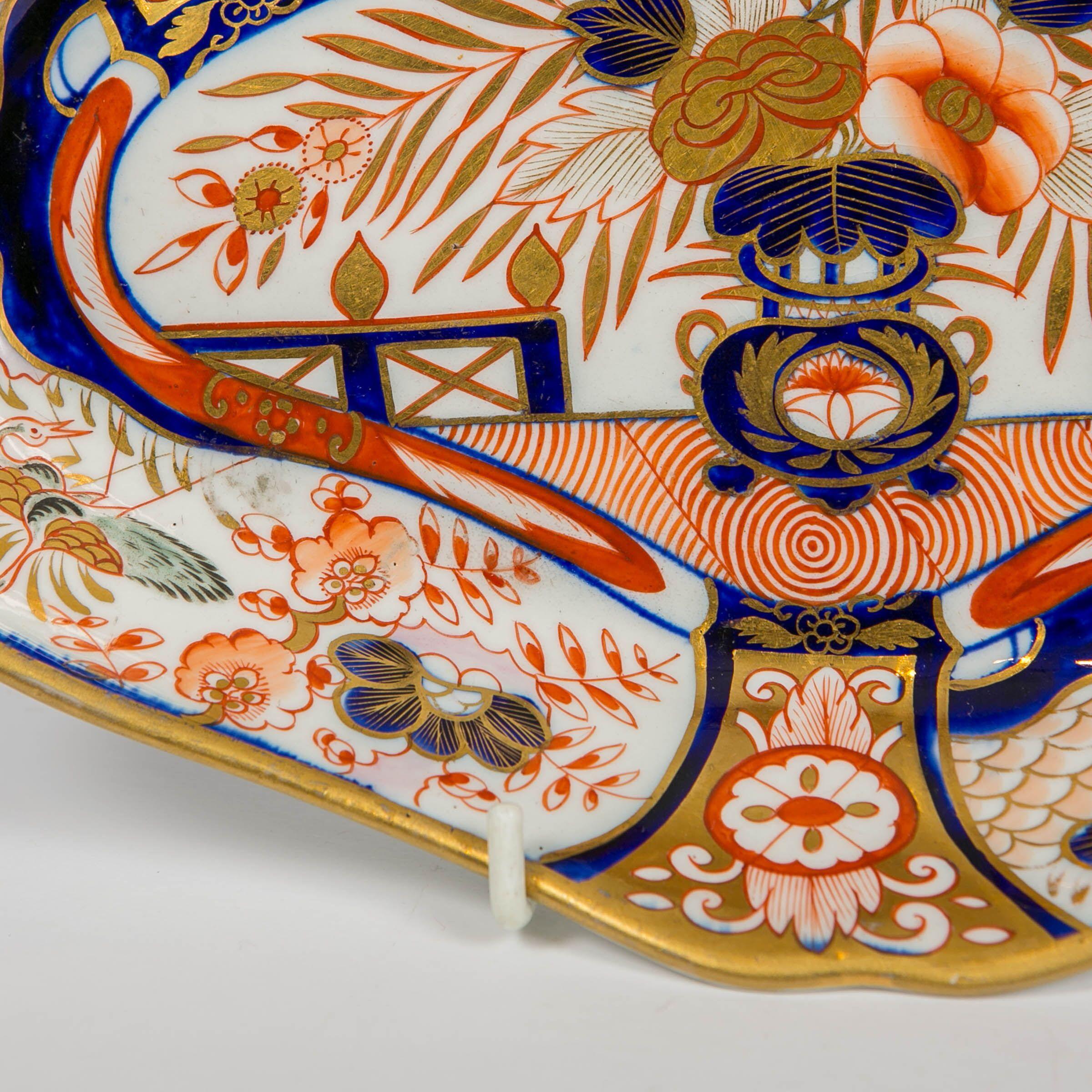 English Coalport Admiral Nelson Pattern Oval Dishes, England, circa 1810