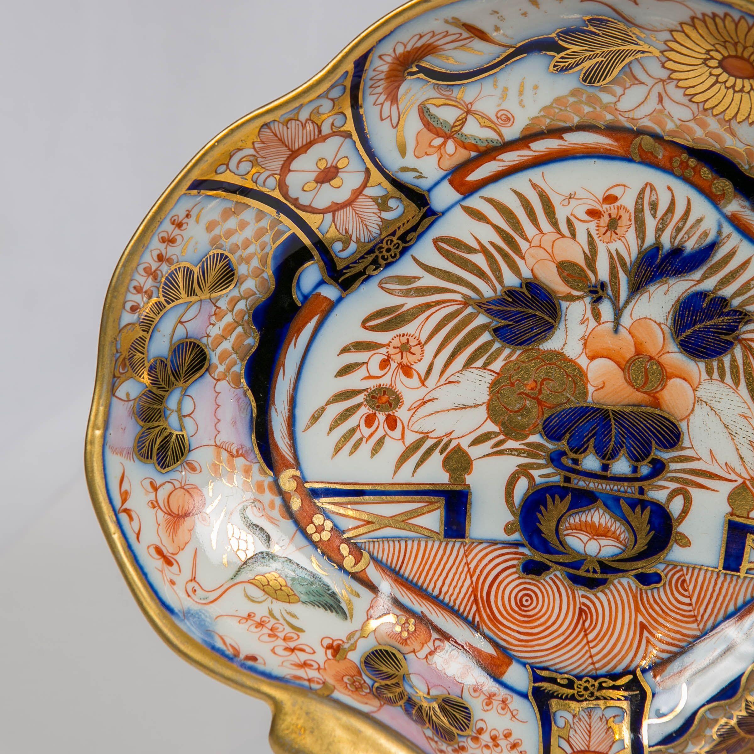 19th Century Coalport Admiral Nelson Shell Shaped Dishes, England, circa 1810