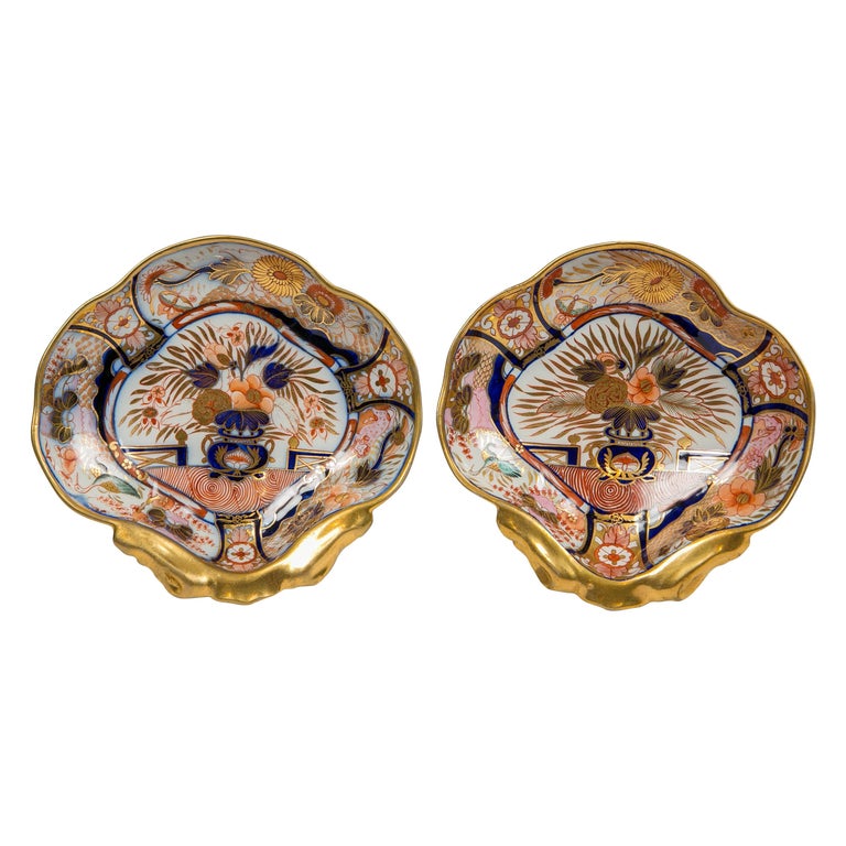 Coalport Admiral Nelson Shell Shaped Dishes, England, circa 1810 at 1stDibs